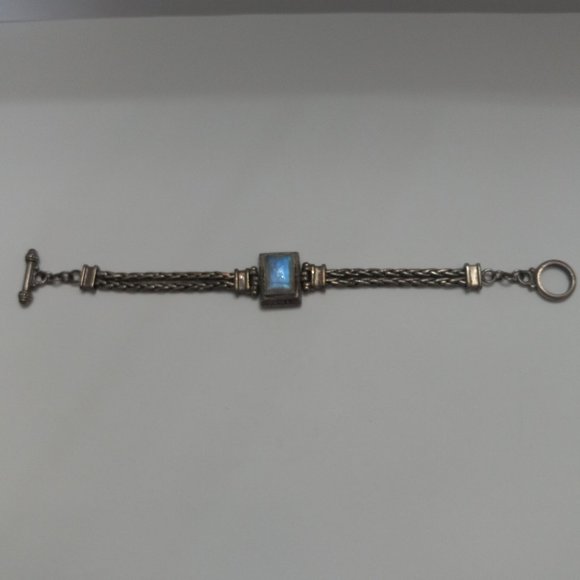 Bohemian Style Sterling Silver Moonstone Bracelet - Picture 10 of 10